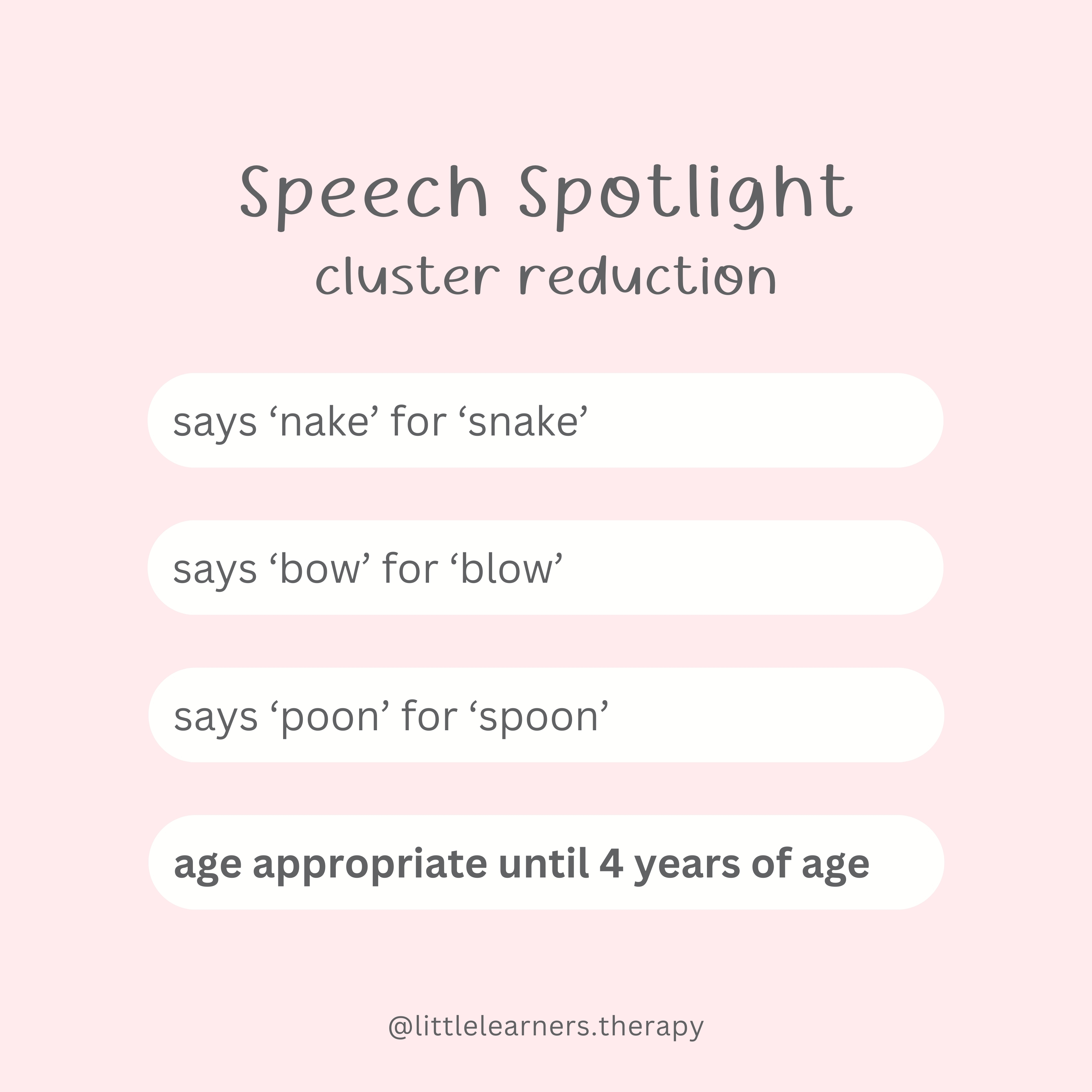 Example post 1 from @littlelearners.therapy Instagram